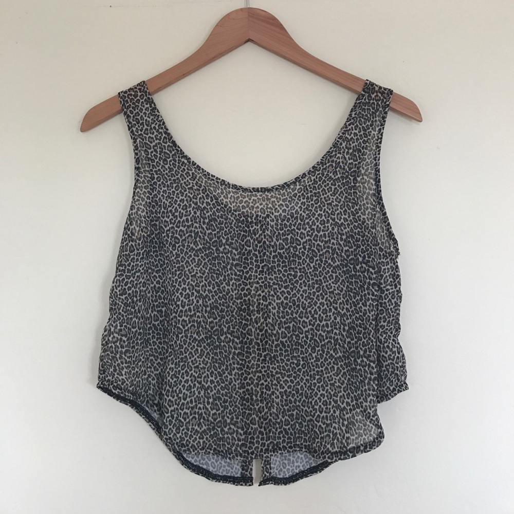 Brandy Melville Cheetah Crop Top