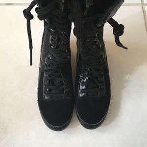 PunkRose Shoes - PunkRose Knee High Combat Sneaker Boots PunkRose Shoes - PunkRose Knee High Combat Sneaker Boots