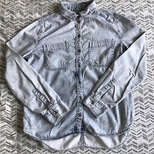 BDG acid wash denim shirt