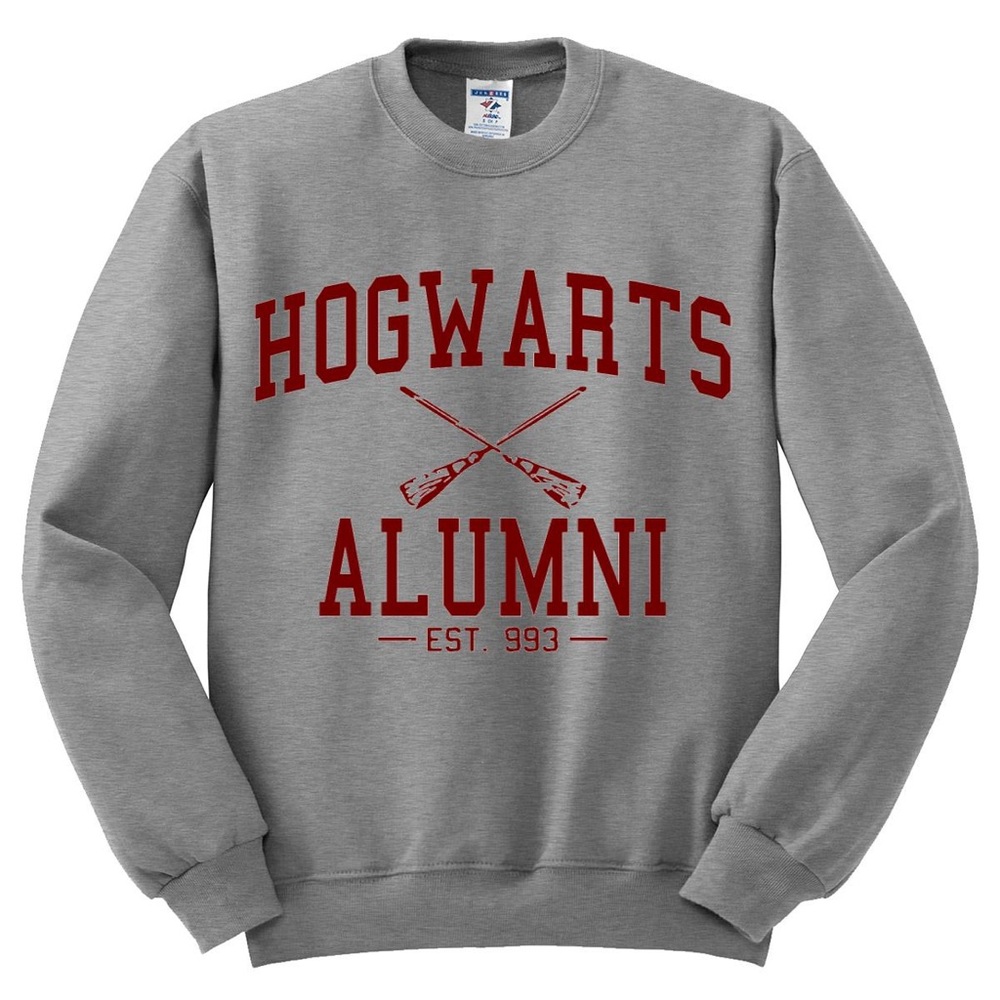 Harry Potter Hogwarts Alumni Grey Sweatshirt