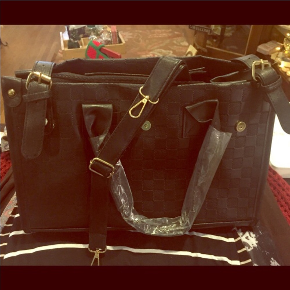 New Black handbag TRADE jaso73