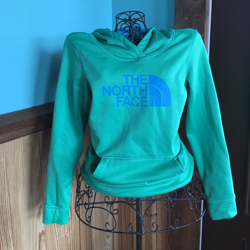 The North Face hoodie like new green small