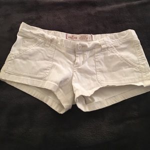 Hollister white shorts