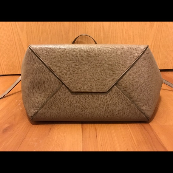 Celine Small Cabas Grained Calfskin Taupe Tote - Picture 3 of 8