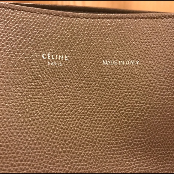 Celine Small Cabas Grained Calfskin Taupe Tote - Picture 4 of 8