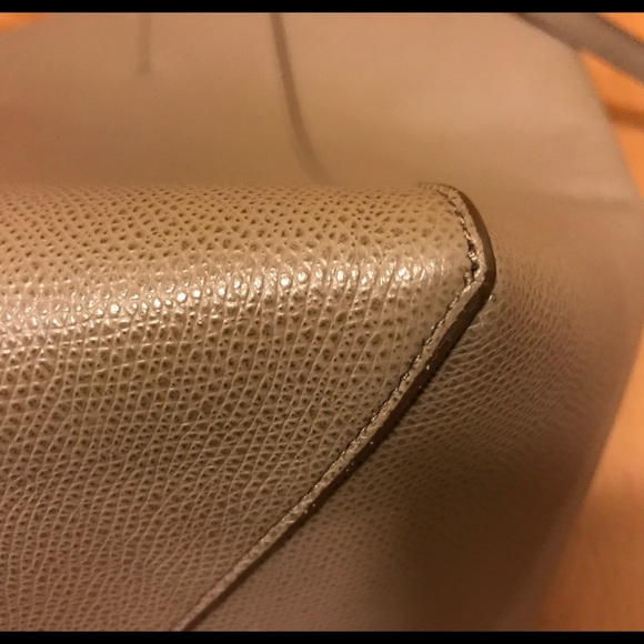 Celine Small Cabas Grained Calfskin Taupe Tote - Picture 7 of 8