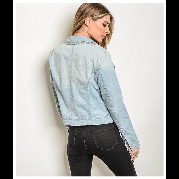 🇺🇸🎉 HP 🎉 NWT Light Denim Jacket - Picture 2 of 2