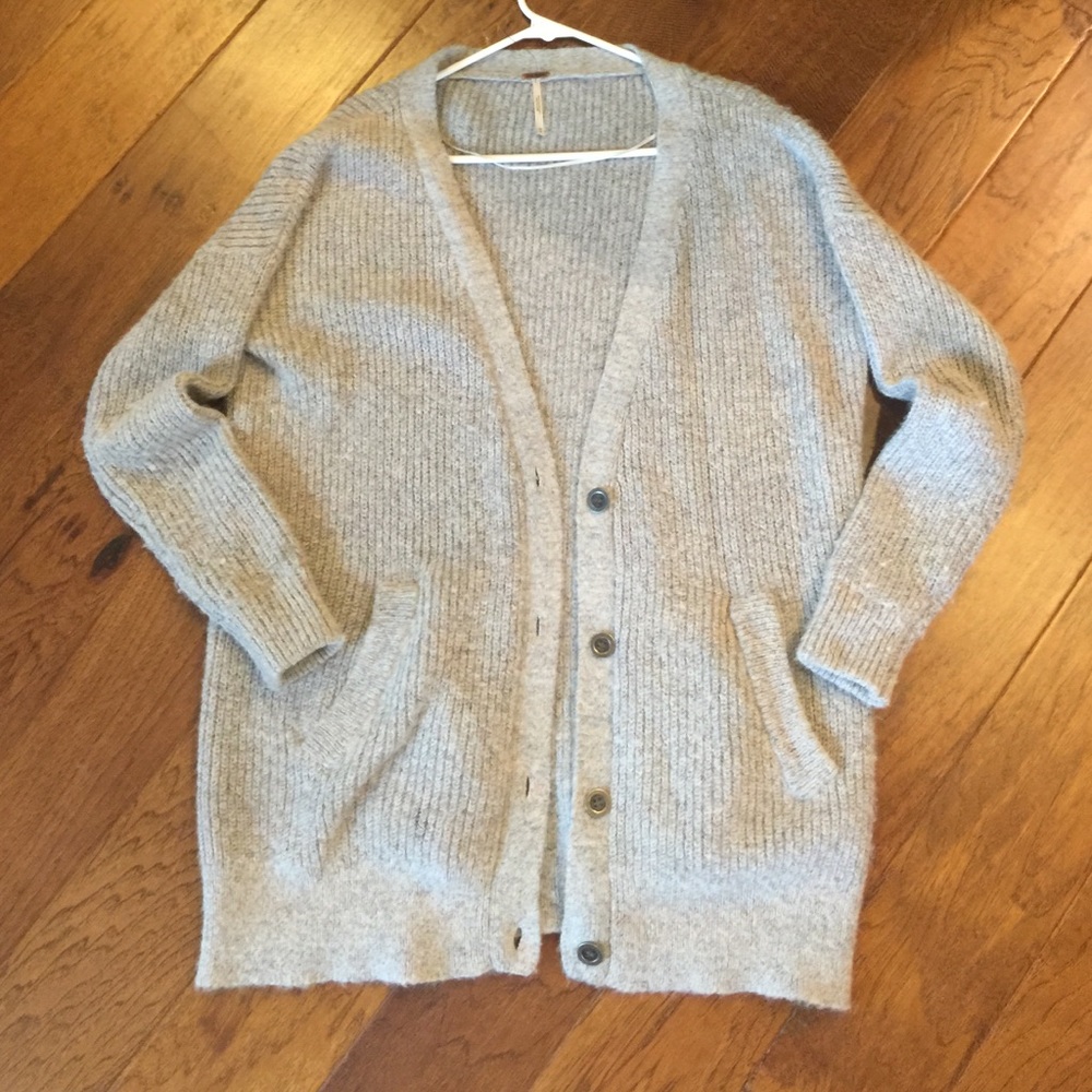 SOLD! Grey Knitted Free People Sweater