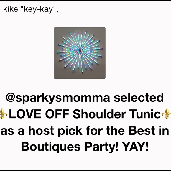 ⚜HP 4/12 @sparkysmomma ⚜️OFF Shoulder Tunic⚜ - Picture 3 of 4
