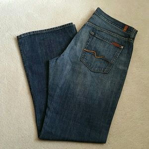 Mens Relax Fit 7 For All Mankind Deniem Jeans