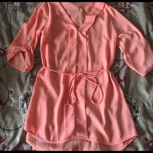 Peach blouse