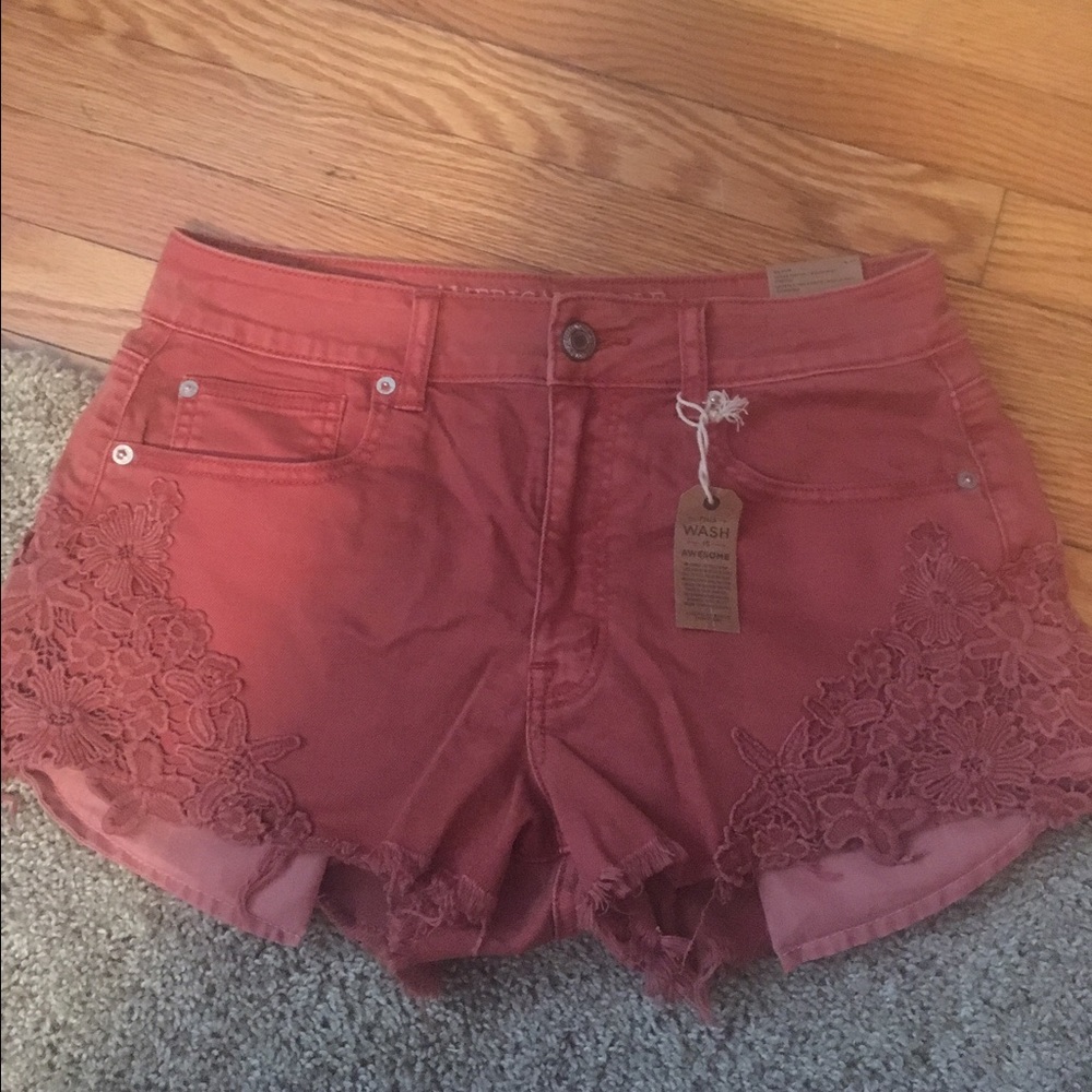 American Eagle Hi Rise Festival Shorts