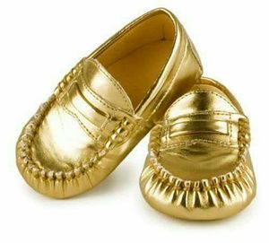 Trumpette Gold Loafers