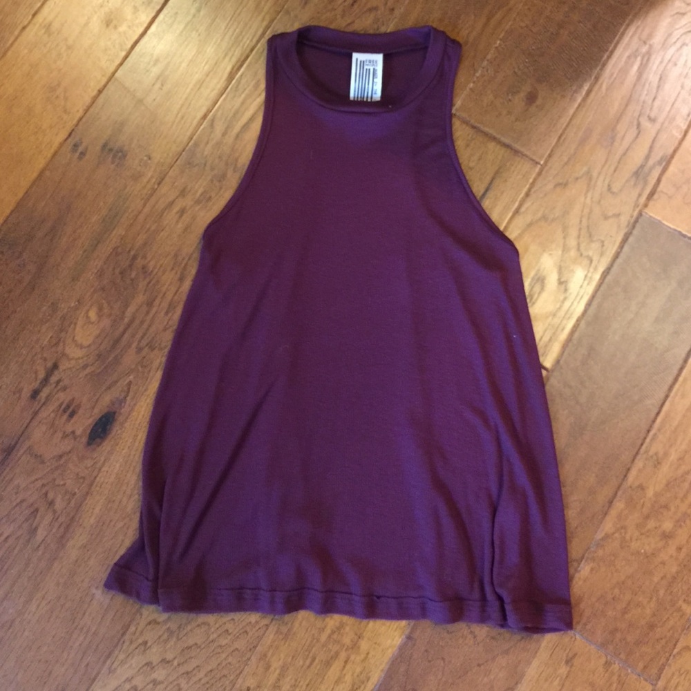 SOLD! Burgundy Free People Sleeveless Tank!