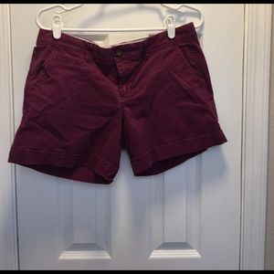 Old Navy wine color 5" shorts