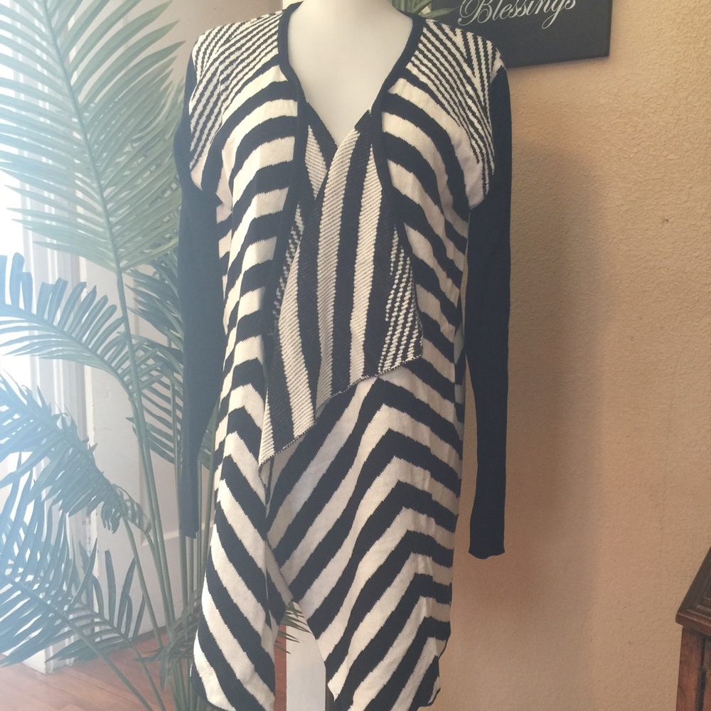 Black and White Cardigan