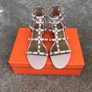 Studded leather sandals