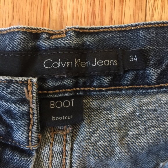 calvin klein men's boot cut jeans