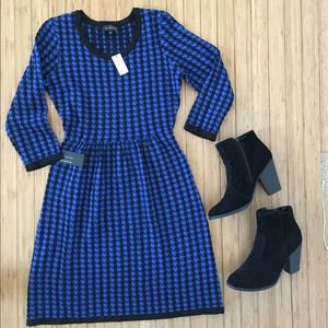 The Limited Houndstooth Sweater Dress