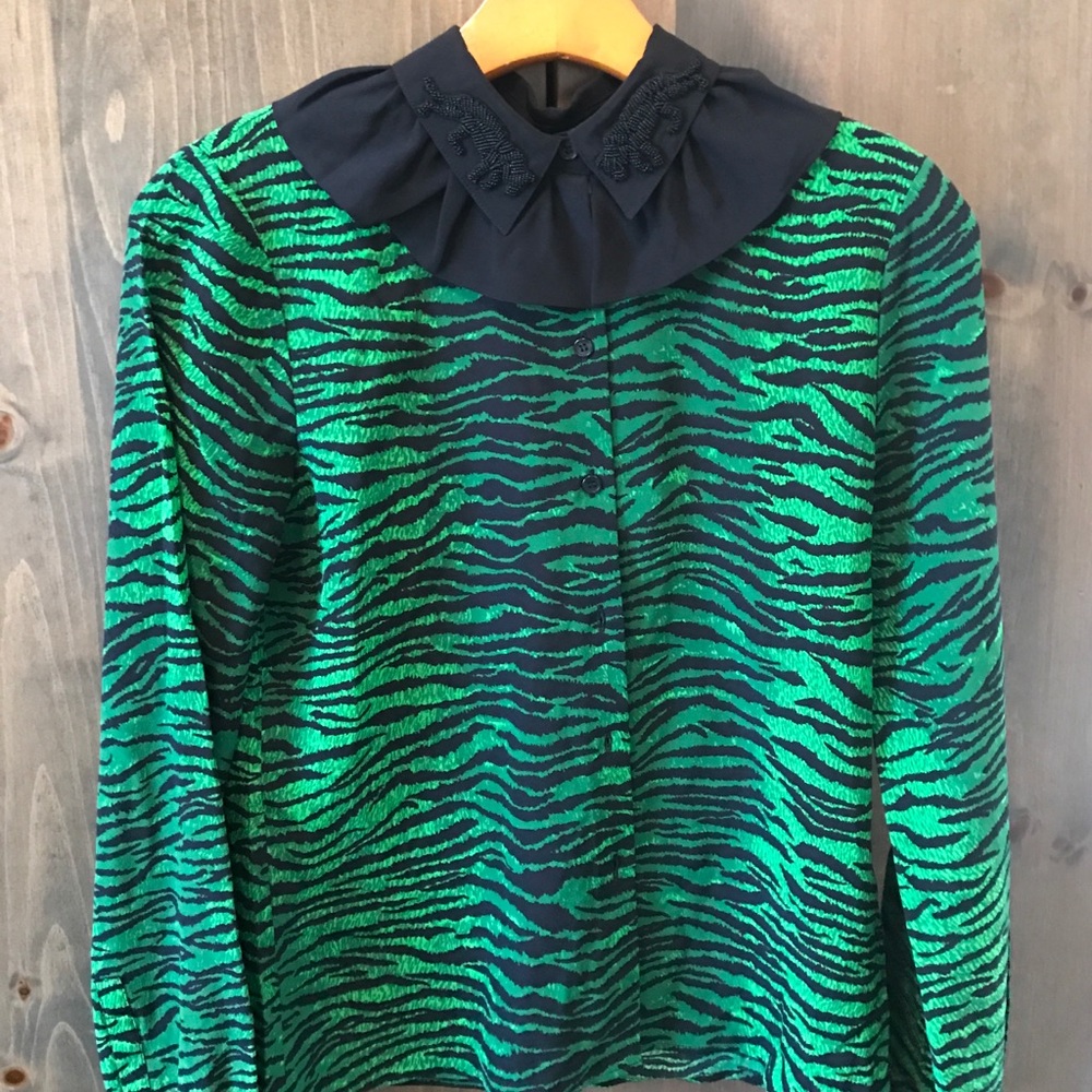 Kenzo x H&M Silk Blouse with Beading NWT
