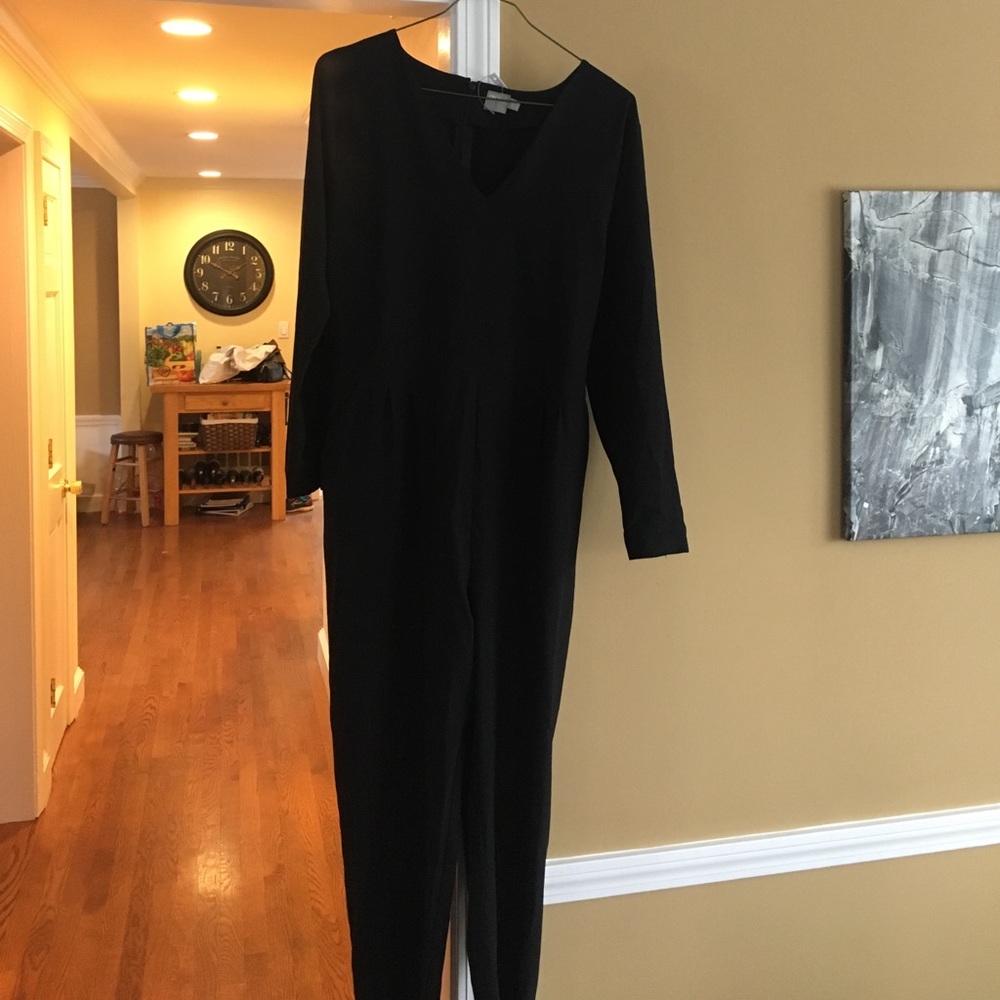 Long sleeved black jump suit