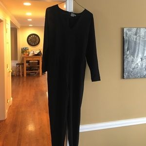 Long sleeved black jump suit