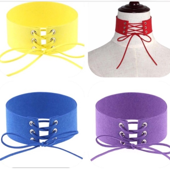 Lace up Choker - Picture 4 of 4