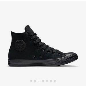 All Black Converse High Tops