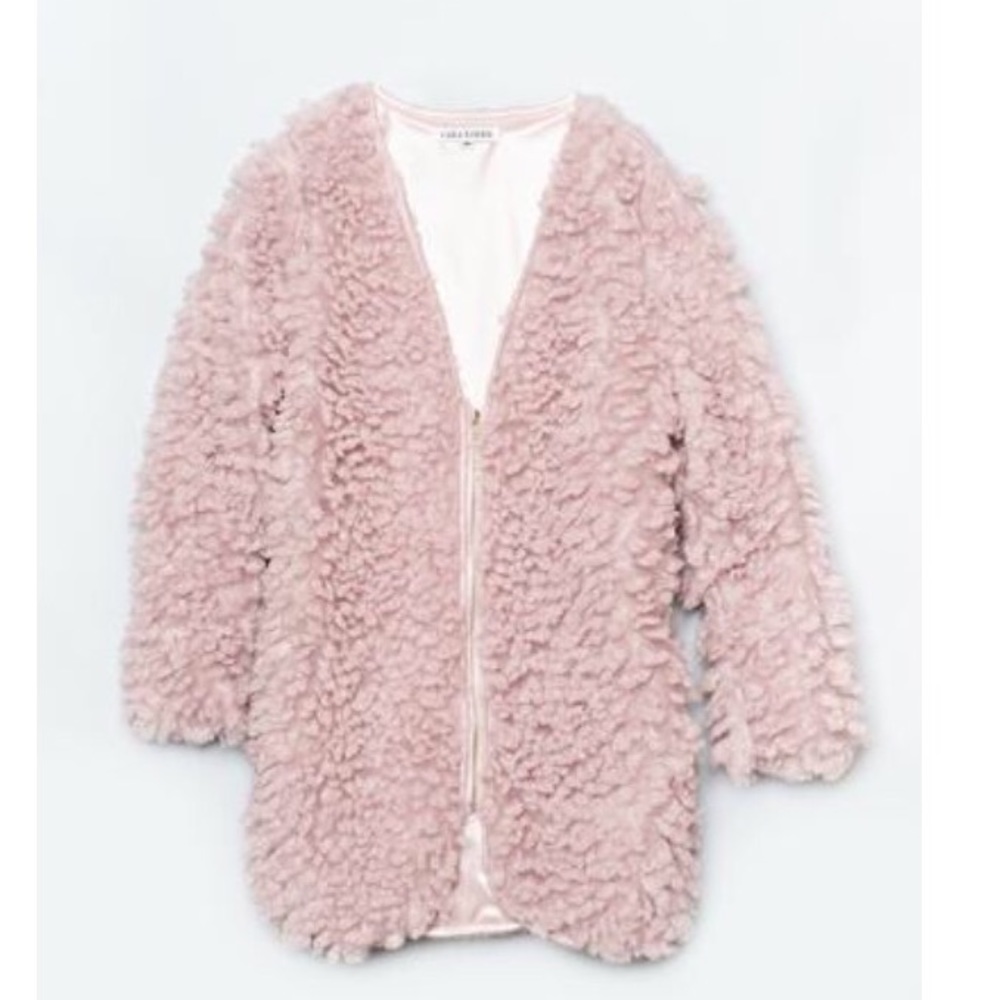 Pink Shaggy Jacket