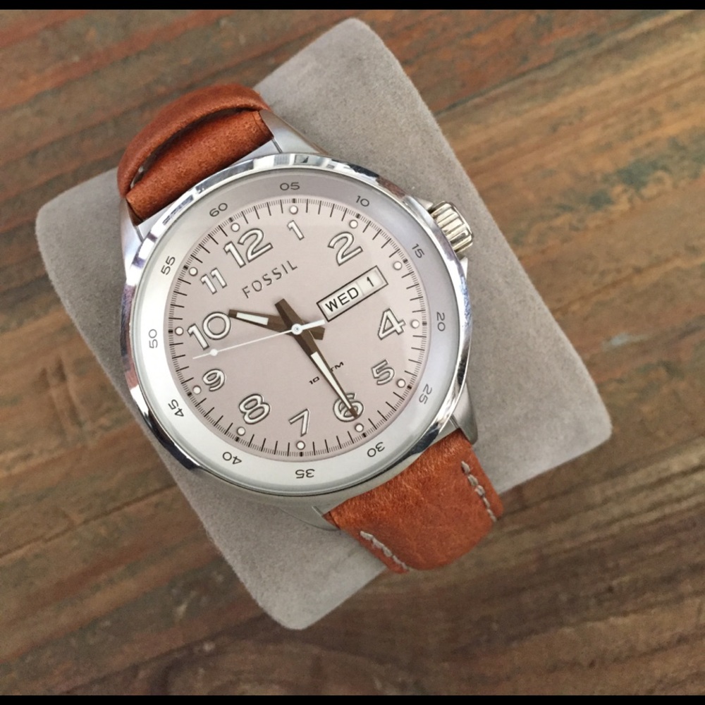 Fossil Ladies Watch - Silver/Leather