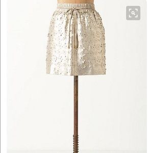 Anthropologie Leifsdottir Sliced Silverfield Skirt