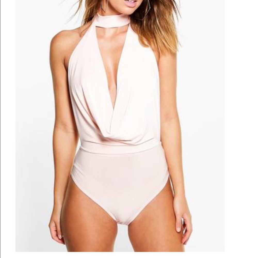 Boohoo Blush Bodysuit