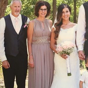 Beautiful long dress (woman on the left)