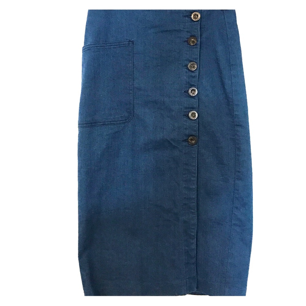 RACHEL Rachel Roy Denim Midi Skirt