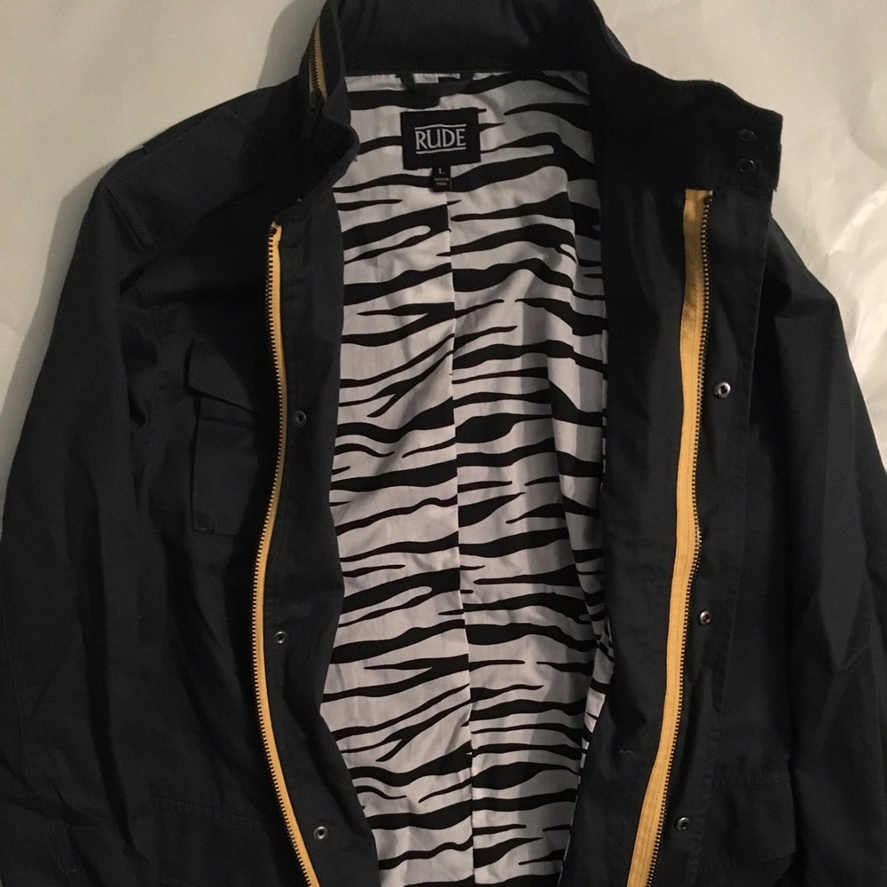 Navy Blue RUDE Men's Spring Jacket
