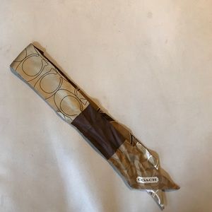 Coach Silk Tie/head wrap