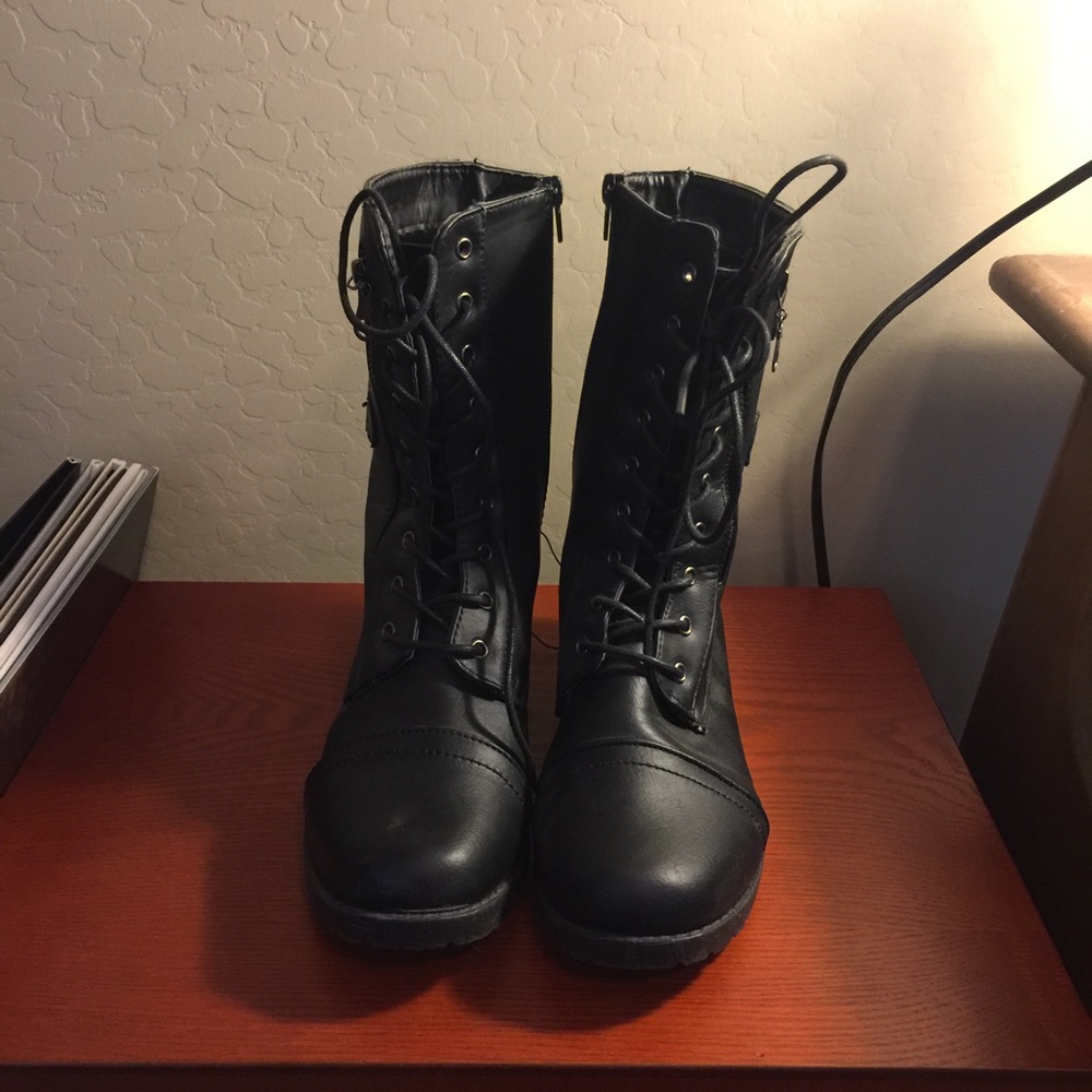 Black Combat Boots