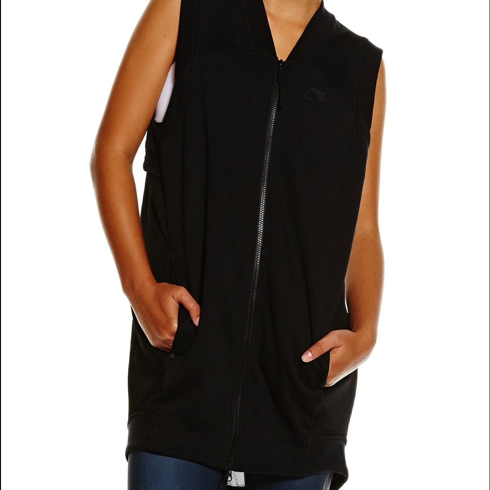 New Women Nike tech Fleece mesh vest xsmall