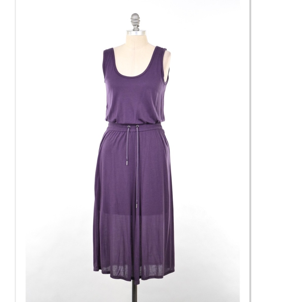 ❌SOLD❌NWT Helmut Lang jersey drawstring maxi dress - Picture 1 of 4