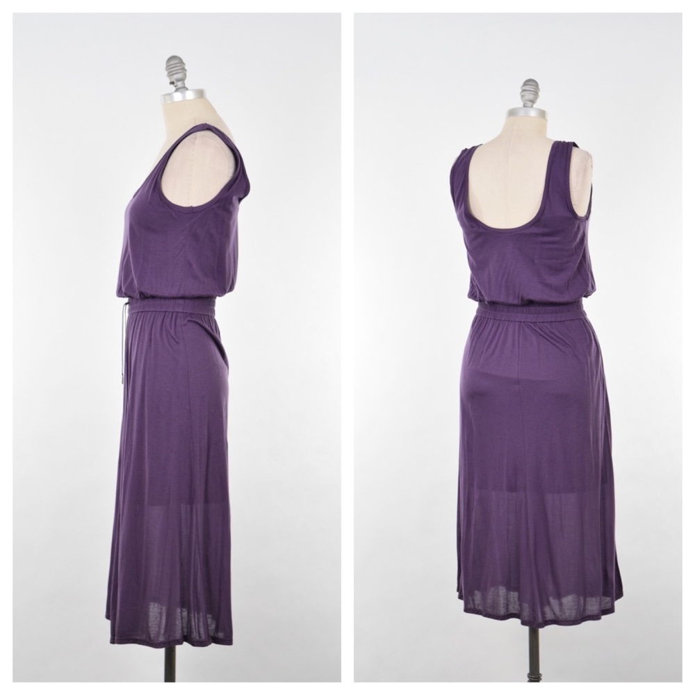 ❌SOLD❌NWT Helmut Lang jersey drawstring maxi dress - Picture 3 of 4
