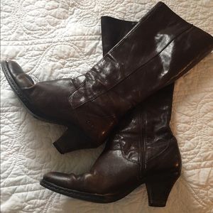 Born Brown Genuine Leather Boots