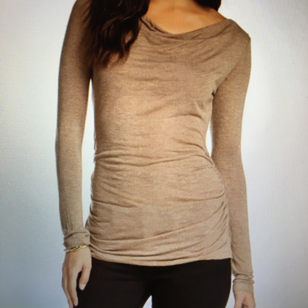 Tart, "Dora" Cowl neck gold dust shimmer top-S