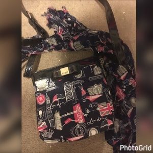 This is a pink lady bag brand new with the scarf