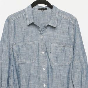 Chambray button down top