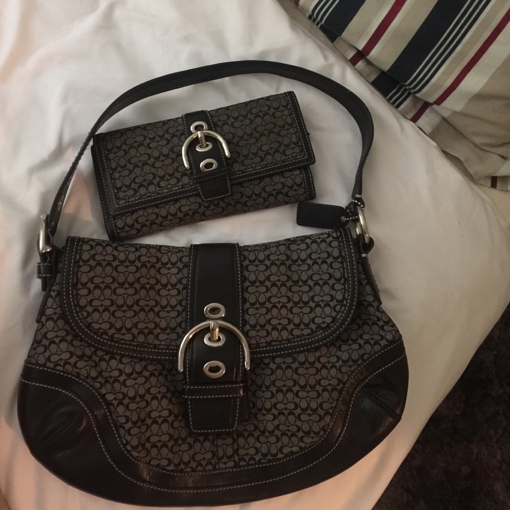 Matching coach wallet and purse