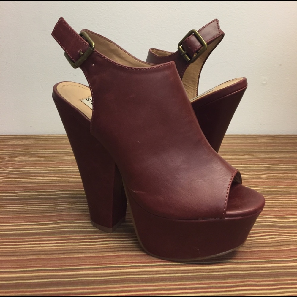 Burgundy Steve Madden heels