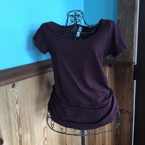 Lularoe classic T Heather burgundy sm nwt