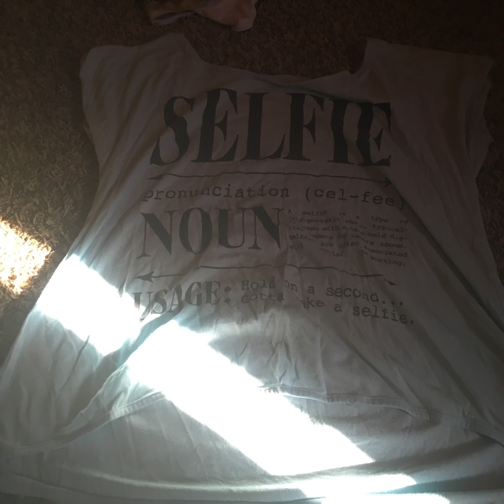 A selfie shirt