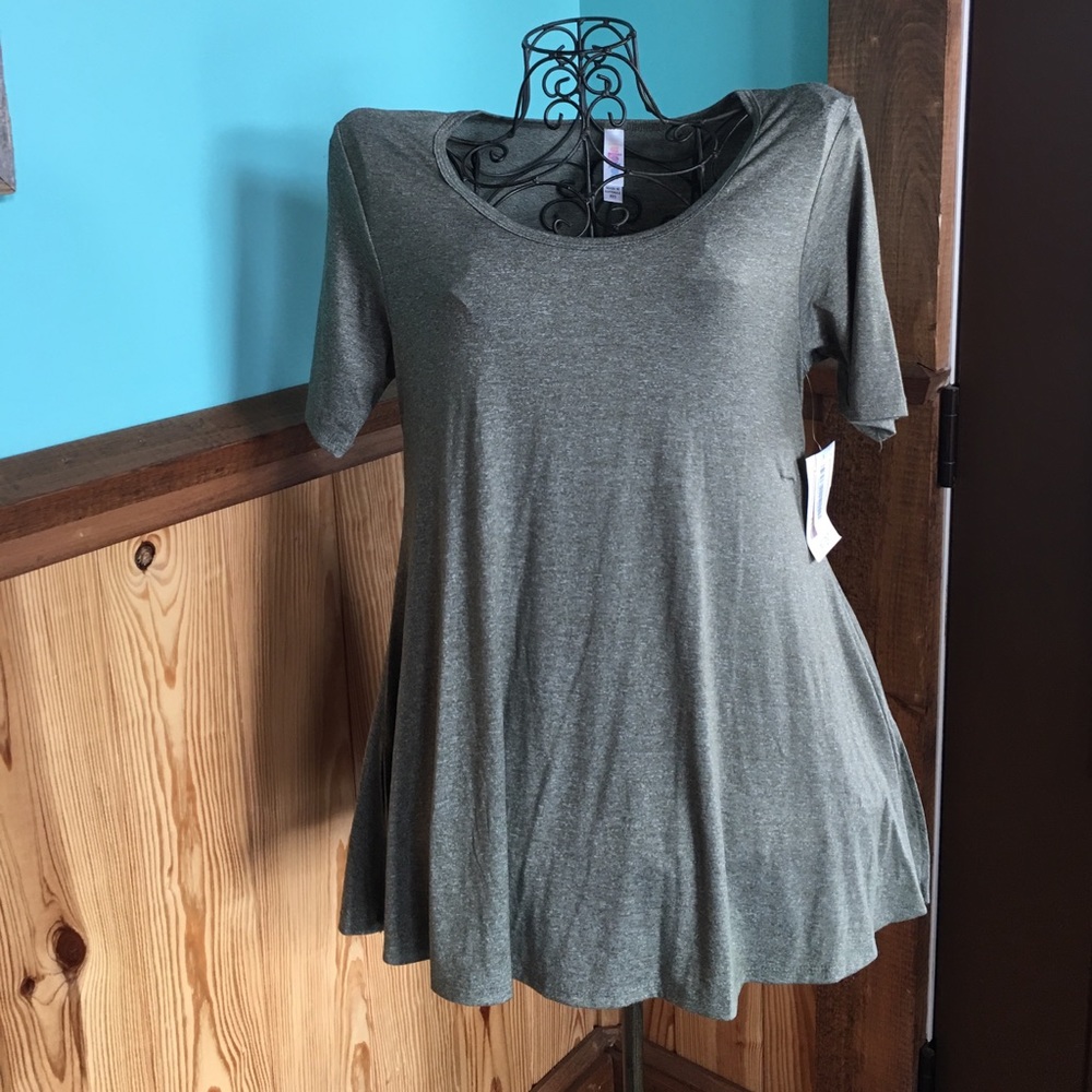 Lularoe perfect T size xxs NWT heather green