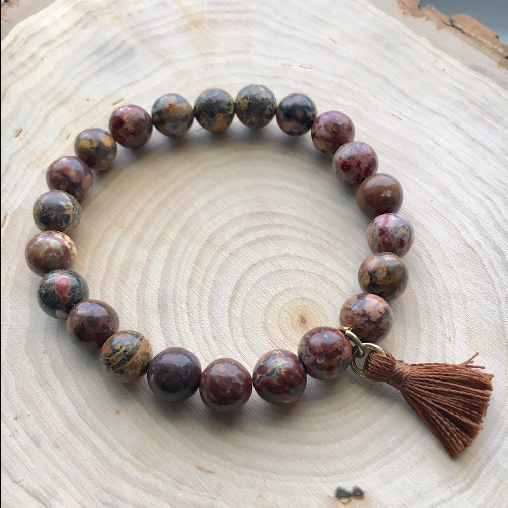 Leopard jasper healing bracelet